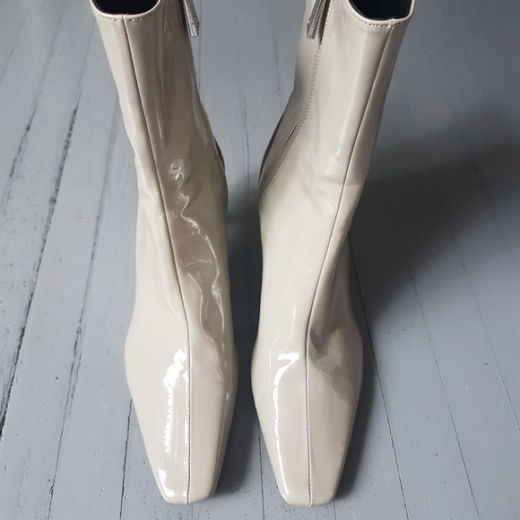 Zara Faux Patent Leather Boots - Picture 7 of 12